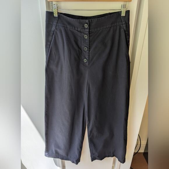COS Navy barrel leg pant - Picture 2 of 6